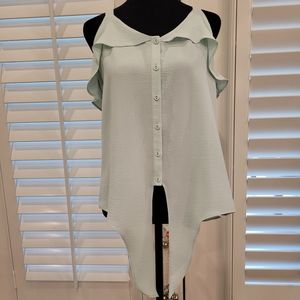 Naked Zebra small shoulder less blouse